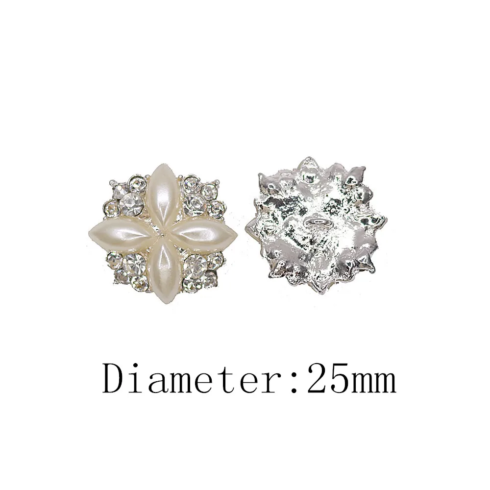 Хорошее качество 25 мм металлические стразы кнопка с свитер украшение пальто
