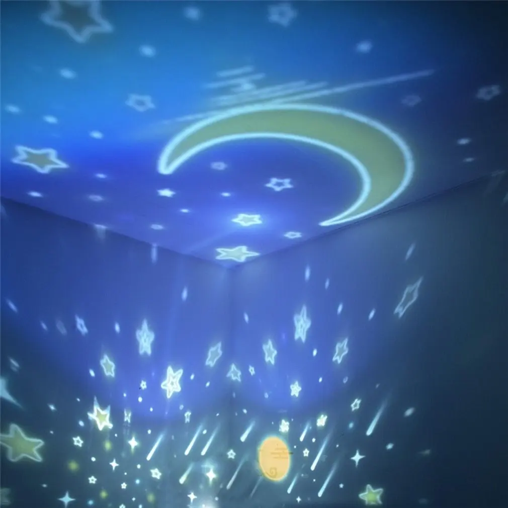 

LED USB Projection Lamp Rotating Night Light Projector Spin Starry Sky Star Light Children Kids Sleep Romantic Lamp