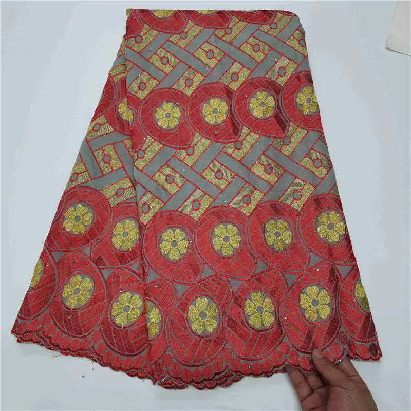 

New Design 100% Cotton Embroidery African Lace Fabric 2021 High Quality Lace Nigerian Swiss Voile Lace In Switzerland For Party