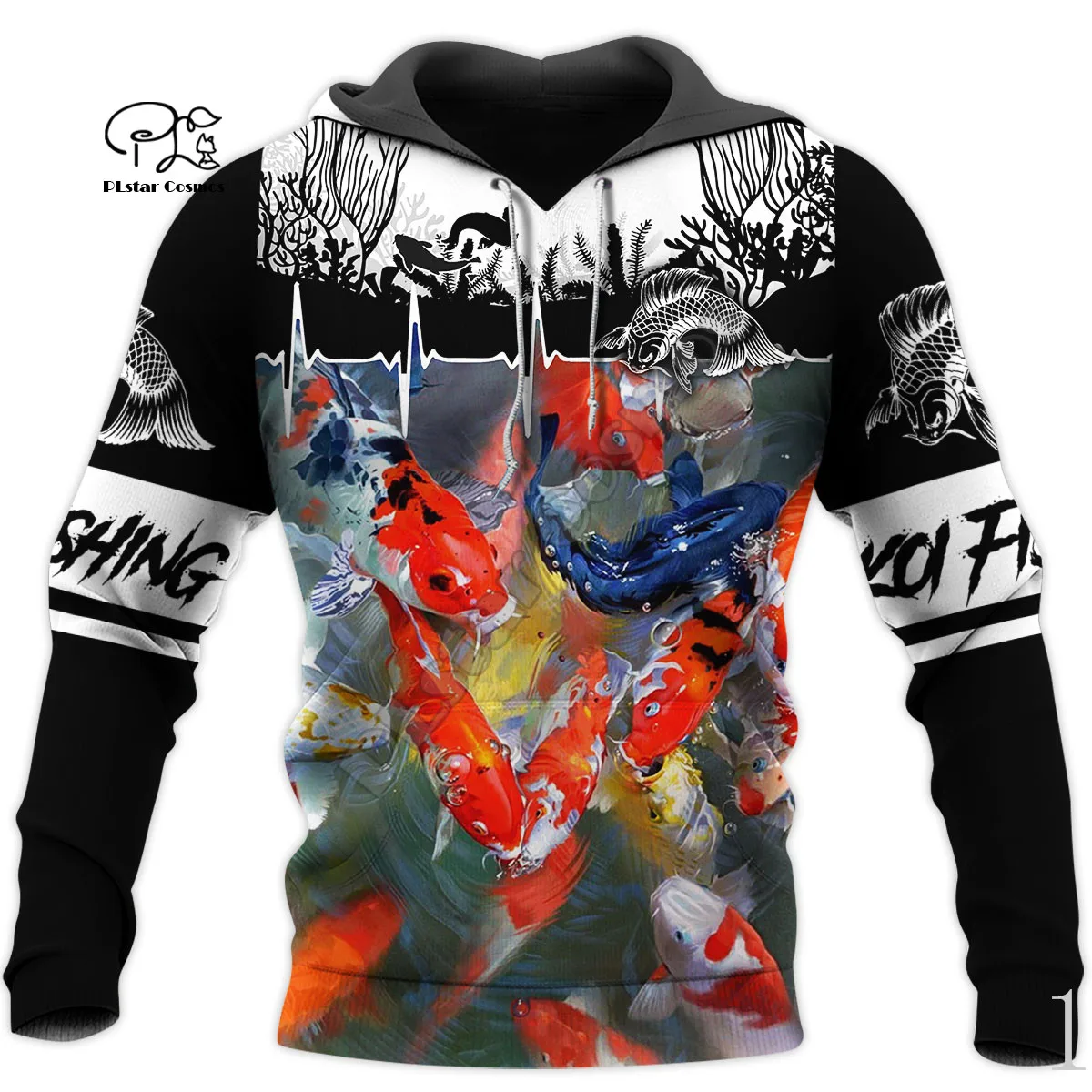 

PLstar Cosmos 3DPrint Newfashion Koi Fish Animal Casual Harajuku Streetwear Unisex Men/Women Funny Hoodies/Sweatshirt/Zip Q10