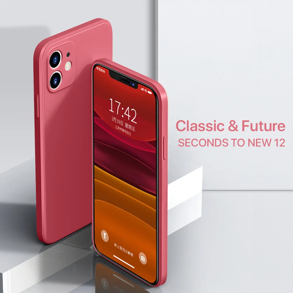 

Luxury Silicone soft Case For iPhone 12 11 Pro Max iphone SE 2020 x xs max xr 7 8 6 6s Plus Shockproof Phone Cover