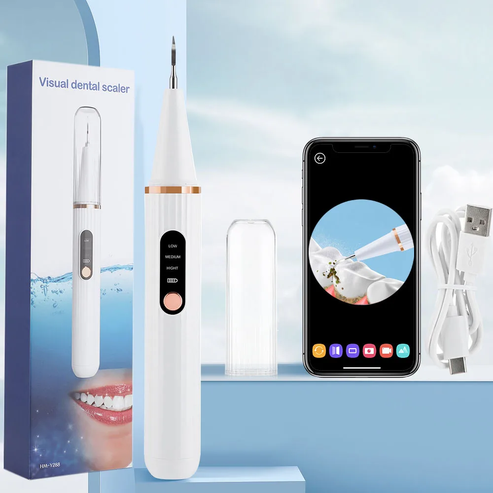 

Visual Ultrasonic Irrigator Dental Scaler Calculus Oral Tartar Remover Tooth Stain Cleaner Wirless Connection Dental Care Tools