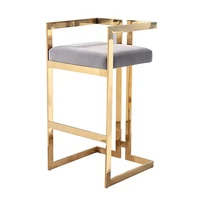 contemporary visionnaire gold stainless steel bar chair luxury bar stool