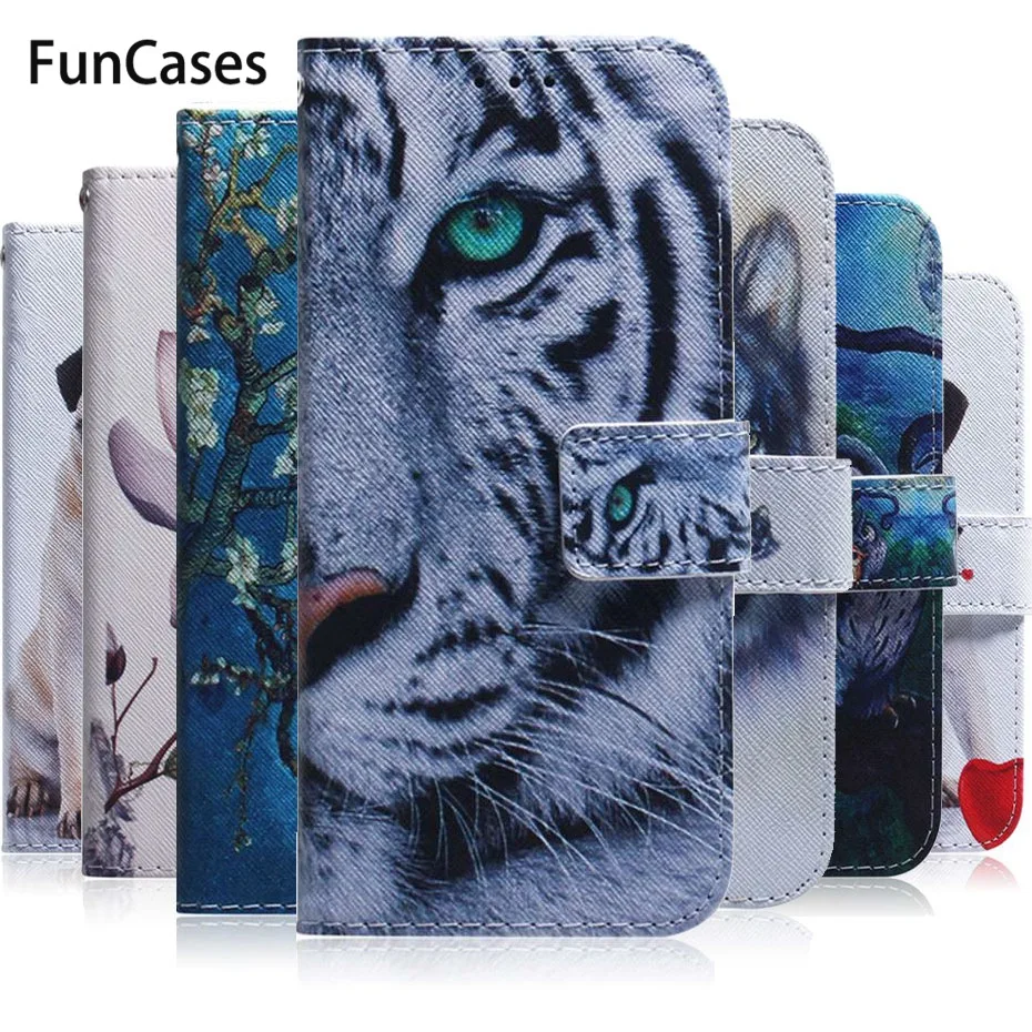 PU Leather Flip Case For LG Stylo 5 Wallet Phone Cover For LG Stylo 5 Painted Case Funda Capa With Card Slots Holder Rubber