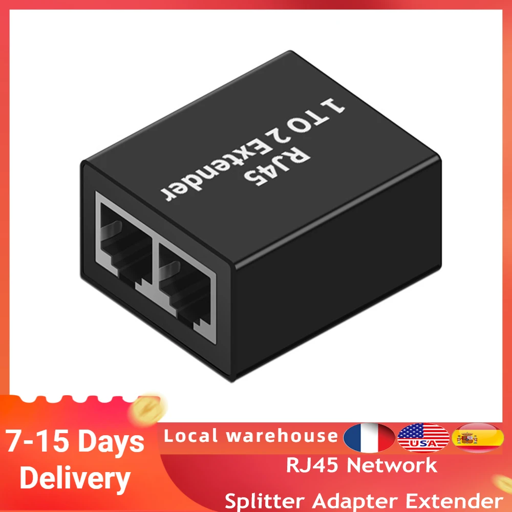 

Сетевой разветвитель RJ45, адаптер-удлинитель, удлинитель, конвертер Ethernet, Разъем LAN, головка для кабеля Ethernet CAT5E CAT6 CAT8