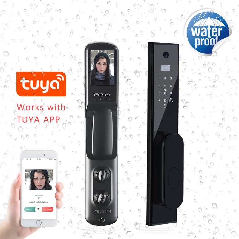 

Eseye New Design Smart Door Lock 2021 Surveillance Camera Home Security Visible Smart Password Lock Fully Automatic Fingerprint