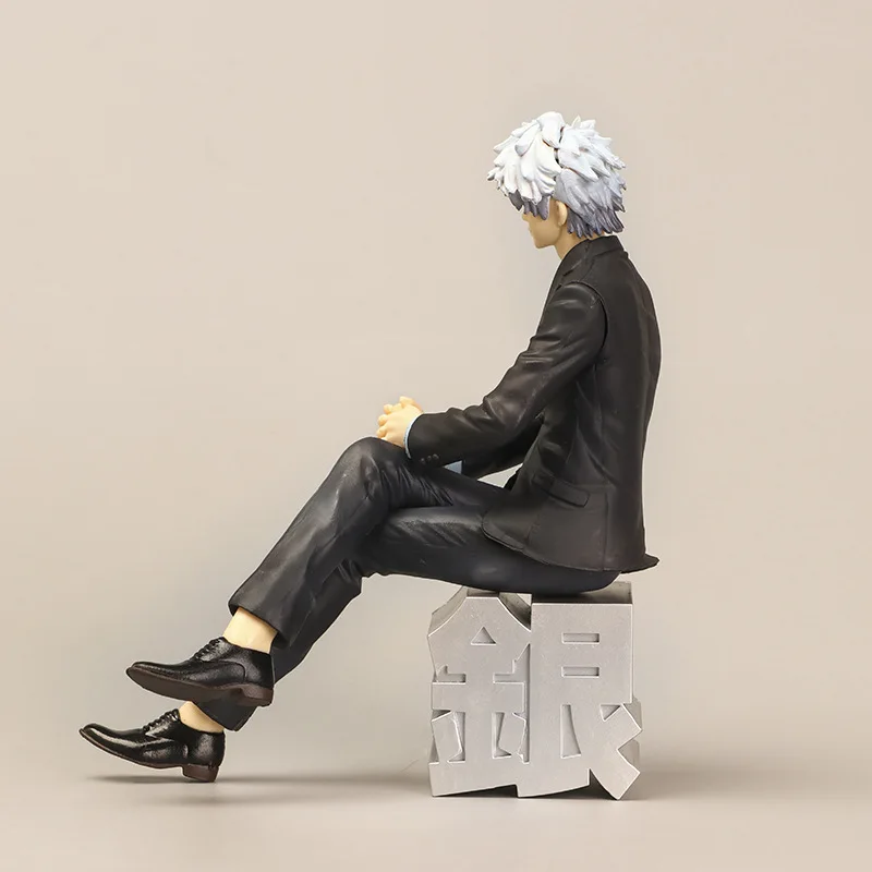 Аниме &quotгинтама&quot фигурку модель игрушки Косплэй Бизнес костюм Sakata Gintoki кукла