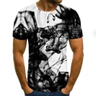 Мужская Летняя Повседневная футболка с рисунком 3D, с круглым вырезом и коротким рукавом