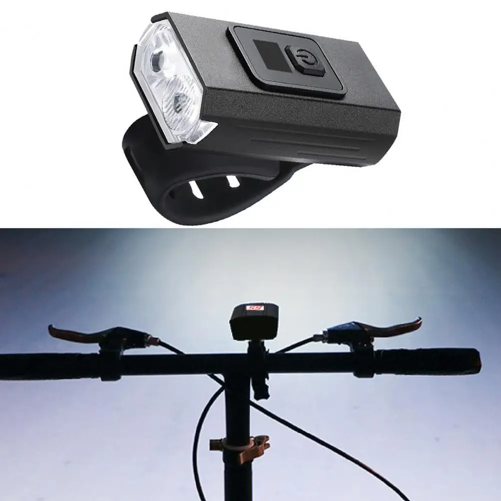 

Bike Head Light USB Recharge Soft Light Aluminum Alloy Wide Range Lighting Bike Flashlight for Mountain Cycling