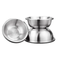 stainless steel basin circular soup bowl egg bowl multifunction seasoning bowls for kitchen utensils