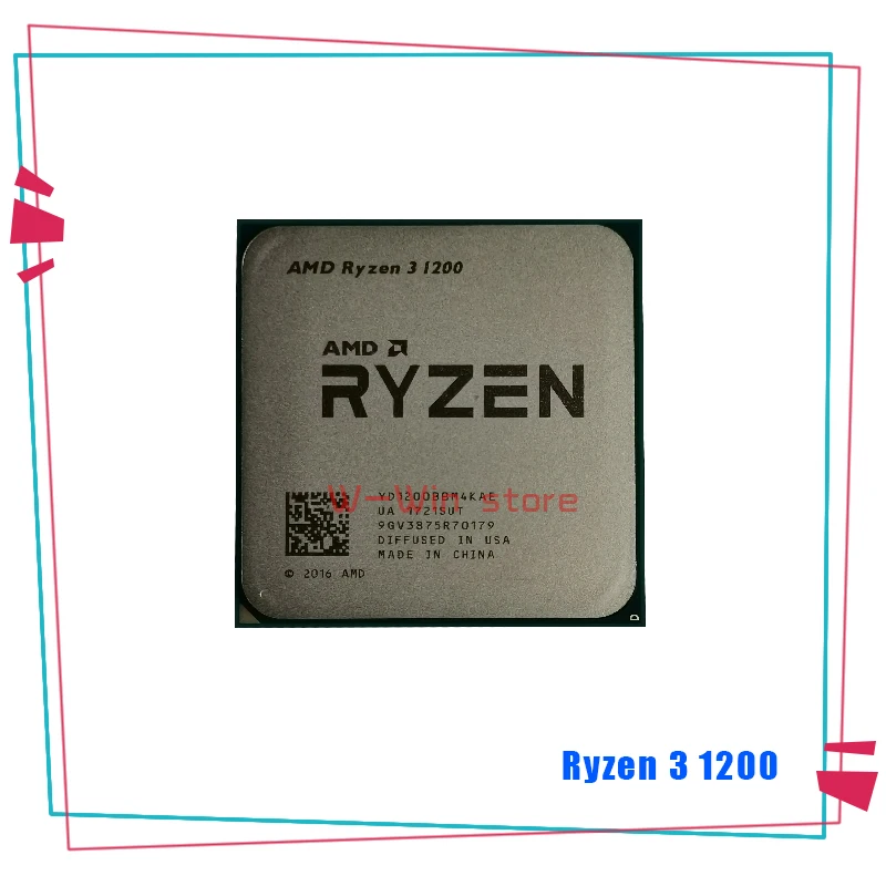 Четырехъядерный процессор AMD Ryzen 3 1200 R3 1200 3,1 ГГц с четырехъядерным процессором YD1200BBM4KAE Socket AM4