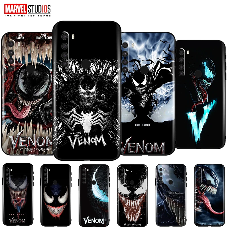 

Venom Phone Case For Xiaomi Redmi Note 8 Pro 8T Soft Funda Cover Marvel Avengers SpiderMan Thor Deadpool Captain America
