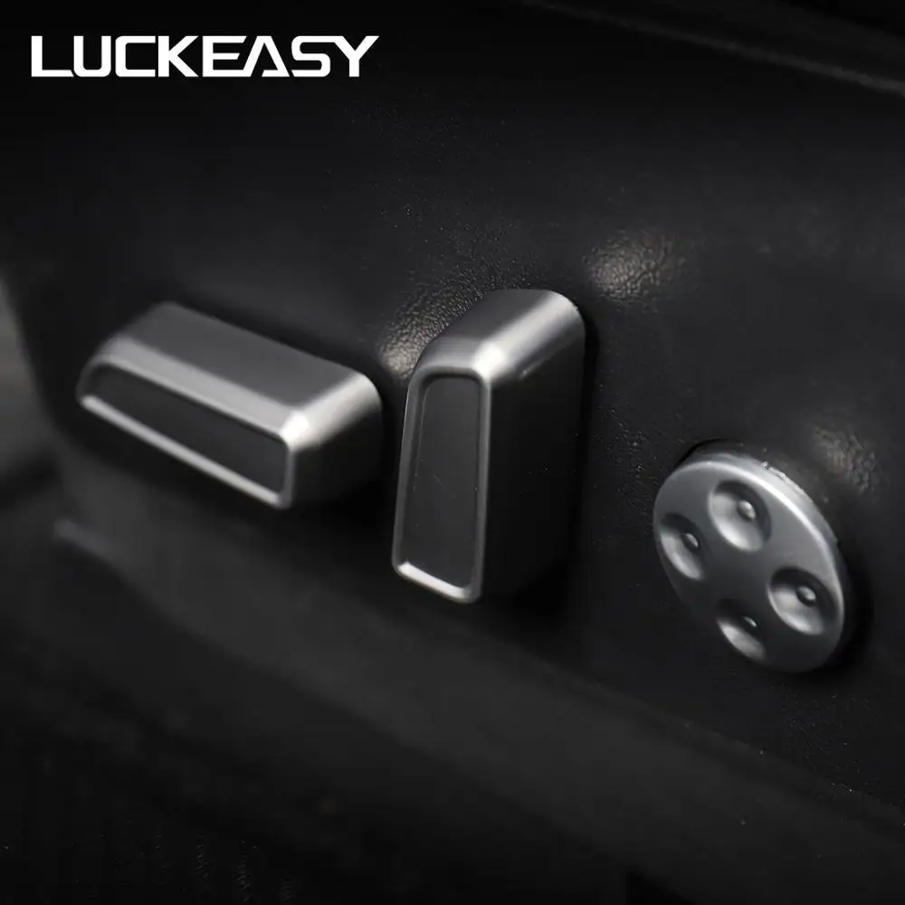 LUCKEASY модификация интерьера для Tesla Model 3 кнопки на сиденье автомобиля ABS наклейки