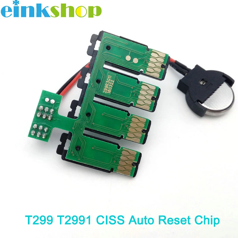 Чип Einkshop T299 T2991 СНПЧ с автоматическим сбросом для Epson чип чипом arc xp 235 1 2 5 5|auto reset
