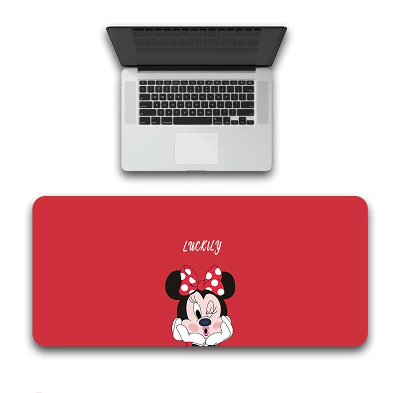 

Large Minnie Mickey mouse pad 80x30cm Keyboards Mat Rubber Desk Mat for game player Desktop PC Computer Laptop Gift