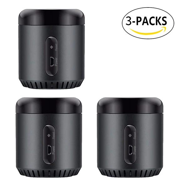 3pcs No Adapter Broadlink RM 4C Mini 3 Универсальный Интеллектуальный пульт дистанционного управления, Wi-Fi, 4G, ИК-переключатель управления, умный дом, работа с Alexa Google Home - Комплект: 3pcs No Adapter