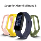 Силиконовый ремешок для Xiaomi Mi Band 5, Защита экрана для M5, ремешок для наручных часов, спортивные часы, цветной ремешок для наручных часов, умные аксессуары