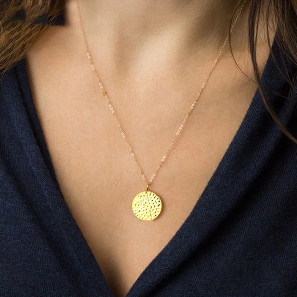 Женское ожерелье с подвеской простое ювелирные изделия из нержавеющей стали