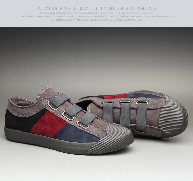 Fashion Men's Flats Men Casual Shoes Trainers Walking Breathable Loafers Driving Classic Black Gray Canvas Sneakers A11-54