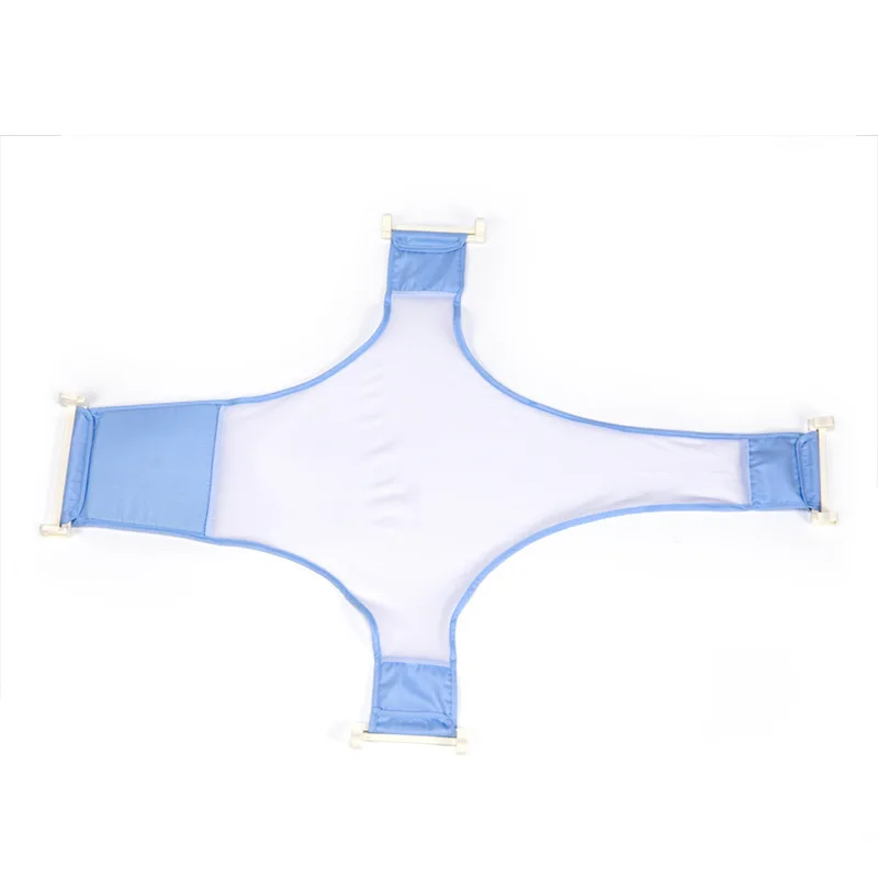 86cm Blue 1 Регулируемая противоскользящая сетка для ванны для новорожденного ребенка, сетчатая сетка для ухода за ребенком, безопасная поддержка сиденья - Цвет: 86cm Blue 1