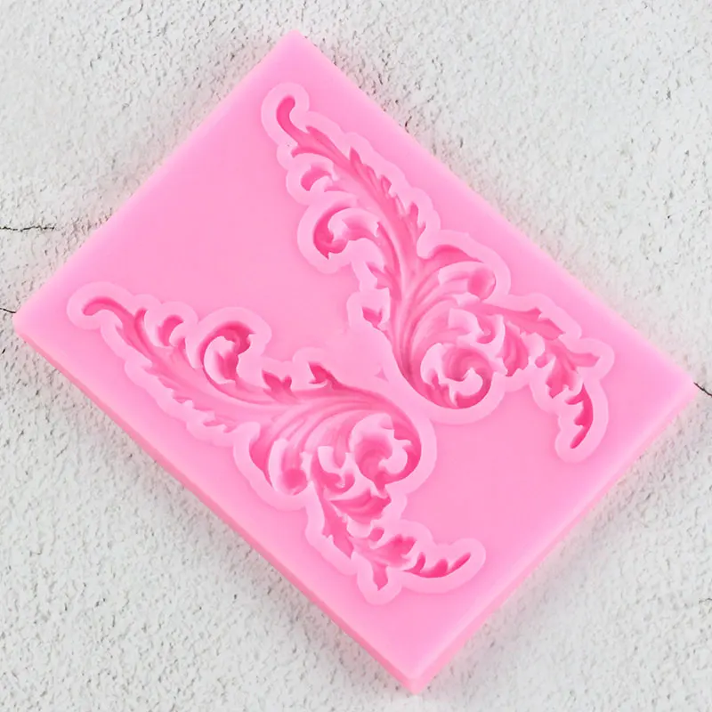 Рельефная силиконовая форма сделай сам листья кекс Топпер искусственная глина