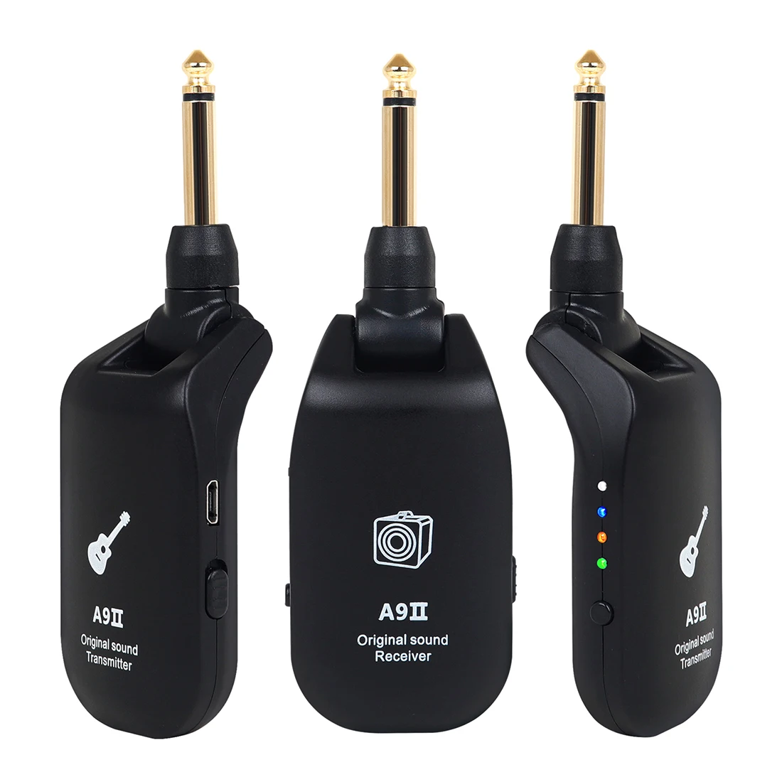 M MBAT UHF Wireless Guitar System Transmitter Receiver Anti-Interference Built-in Rechargeable Musical Instrument Accessories