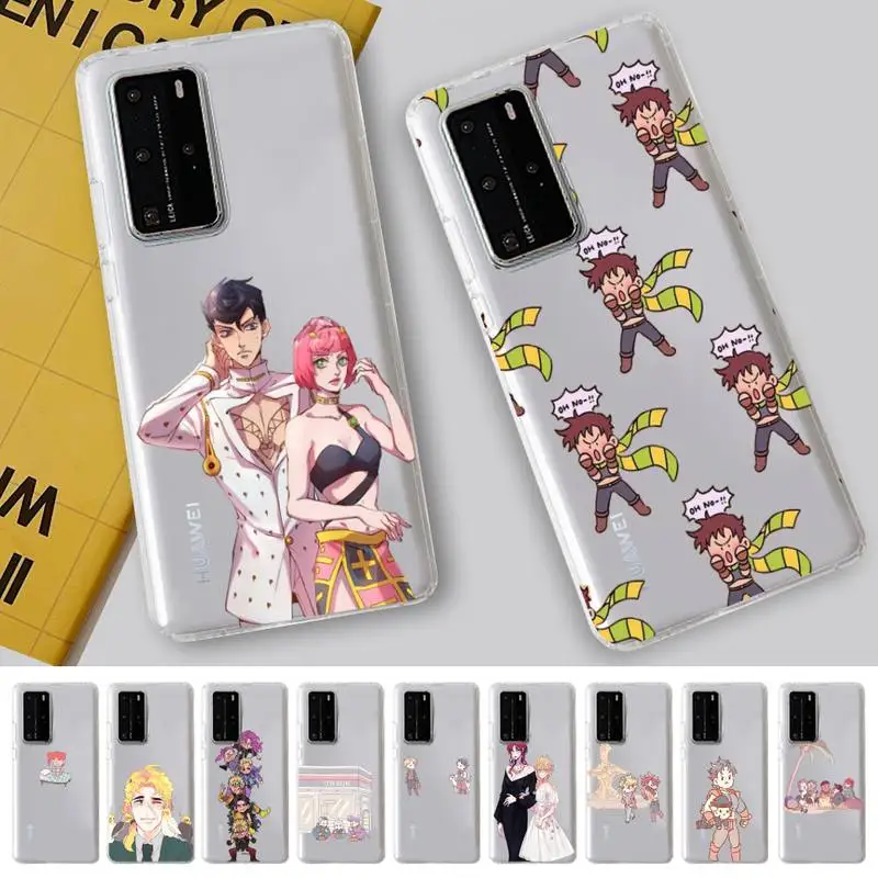 

JOJO Bizarre Adventure Anime Phone Case For Huawei P 20 30 40 pro lite Psmart2019 Honor 8 10 20 Y5 6 2019 Nova3E
