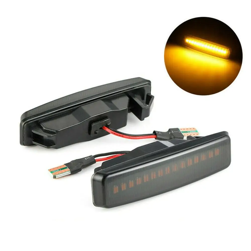 2 шт. светильник с динамическим поворотом боковой маркер крыло подходит для BMW 5