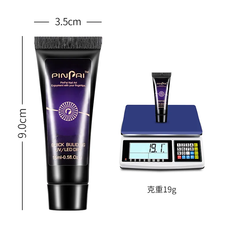 

15ml Nail UV LED Builder Poly Nail Gel Acrylic Gel for Building Manicure Nail Art Tip Extension Gels G209