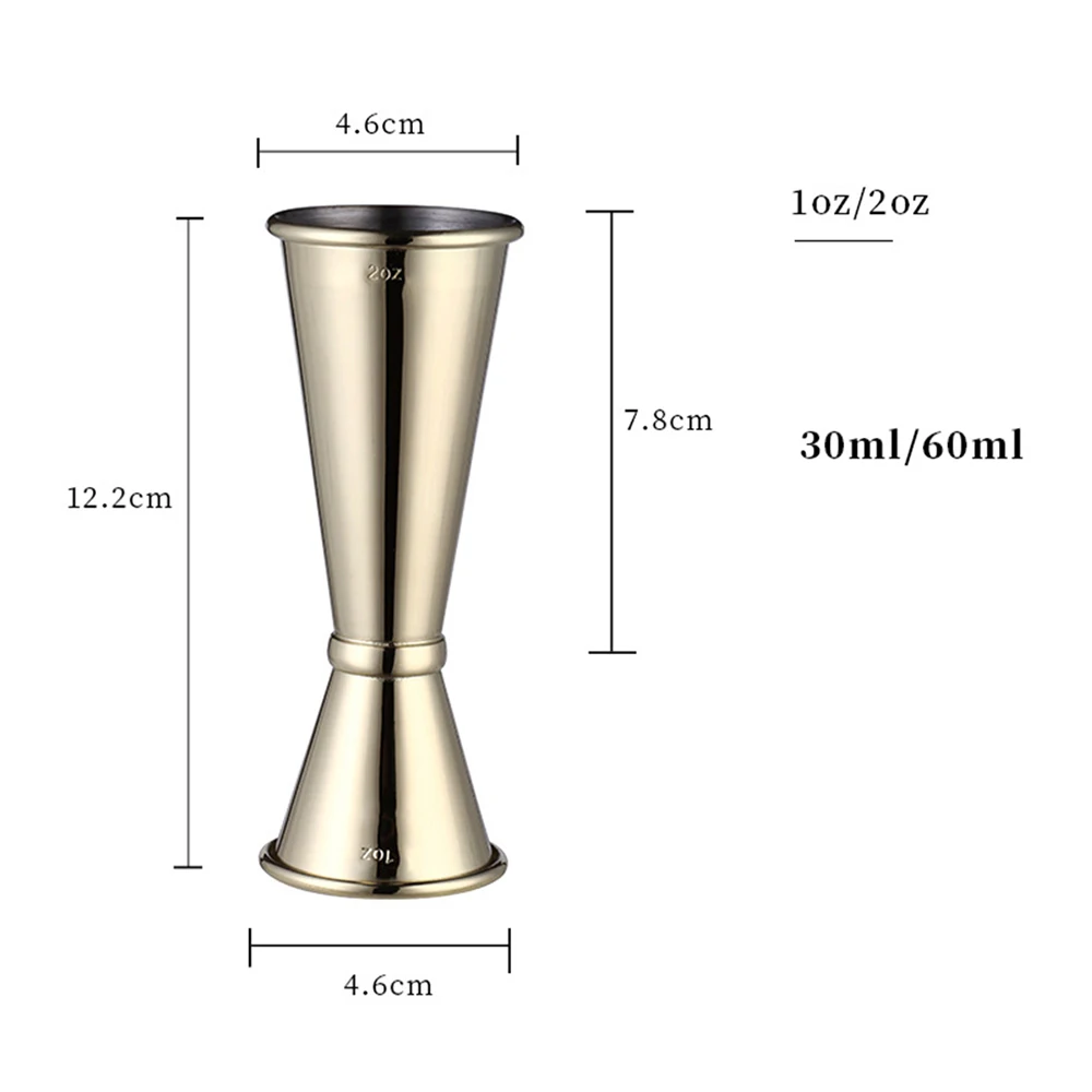 

Cocktail Measuring Cup Different Ounces Measuring Cup 1oz/2oz Double-Headed Cocktail Shaker With Scale For Home Bar Party
