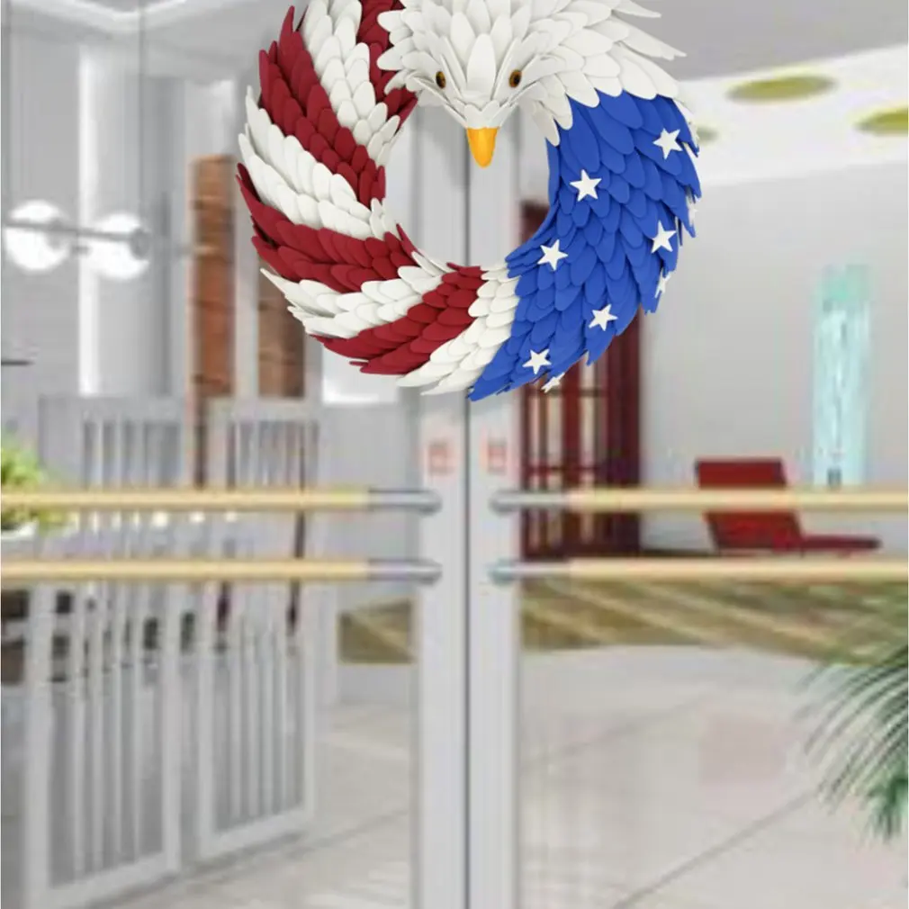 

HighQuality Eagle-shaped Circular Hanging Wreath Plastic Sheet Home Decoration Pendant Christmas Wreath Polystyrene FoamSkeleton