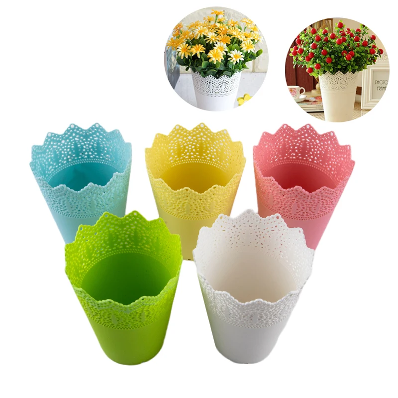 Кружевной цветочный горшок в стиле ретро металлическое железное ведро для