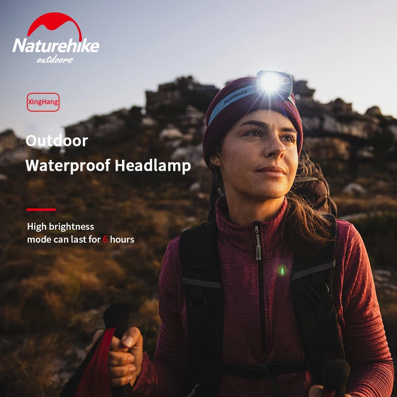 

Naturehike Outdoor Camping Lamp IPX7 Headlight Multi-functional Rechargeable Head-mounted Fishing Lamp NH18T003-C