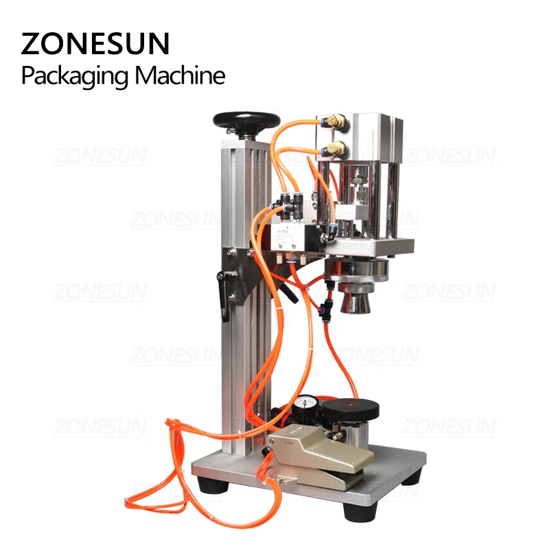ZONESUN гофрировочная машина для духов крышка металлической крышки пресс
