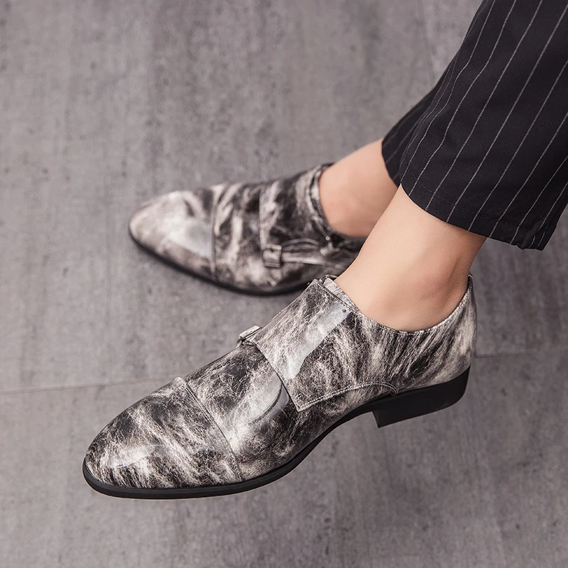 Новинка 2019 Роскошные Мужские модельные туфли деловые офисные повседневная обувь