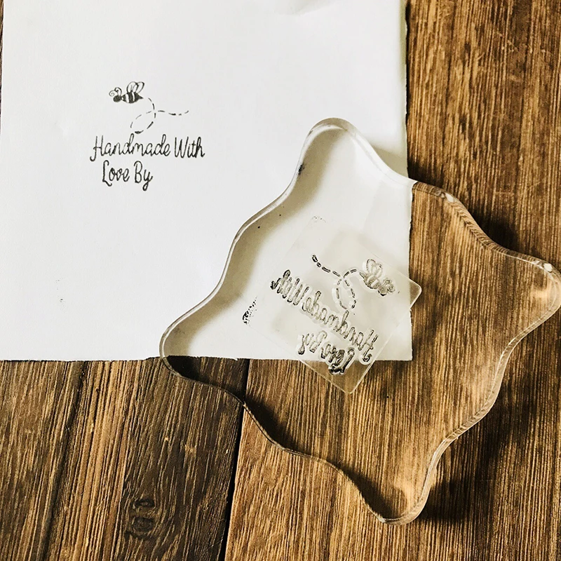 

Handmady by bee clear stamps for Scrapbooking DIY photo cards silicone stamps transparent Stamps Handmade card