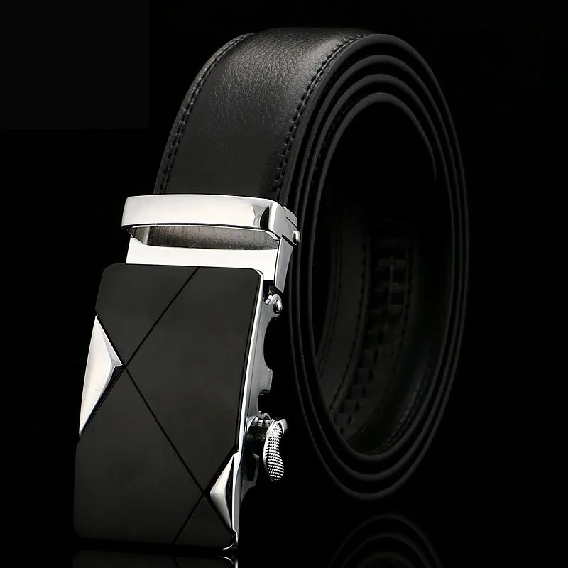

Men's Luxury Design Top Quality Belt Metal Automatic Buckle Belt Male Designer Belt