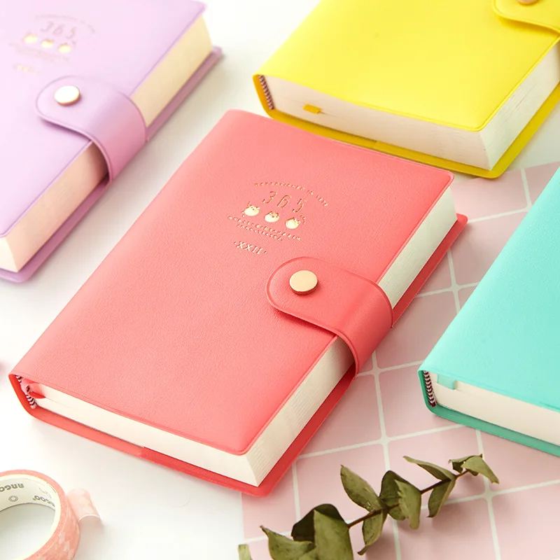 

New Arrival Cute Kawaii Notebook 365 Journal Diary Planner Notepad Organizer Paper Note Book Agendas Korean Stationery