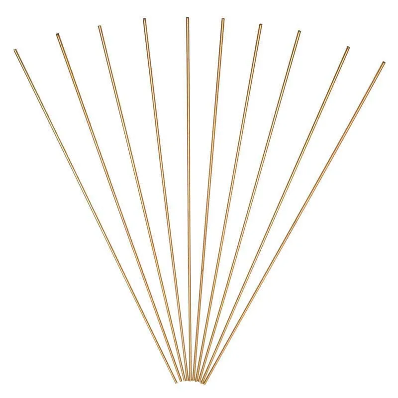 

10pcs Brass Rods Wires Sticks 2mmx250mm Brazing Soldering HS221 Equipment