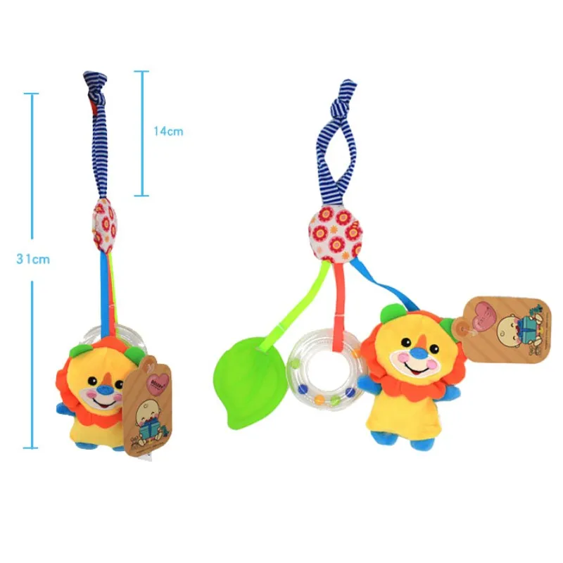 

Baby Lathe Music Hanging Ring Rattle Crib Hanging Baby Stroller Hanging Toys Teether Stuffed Doll 1pc