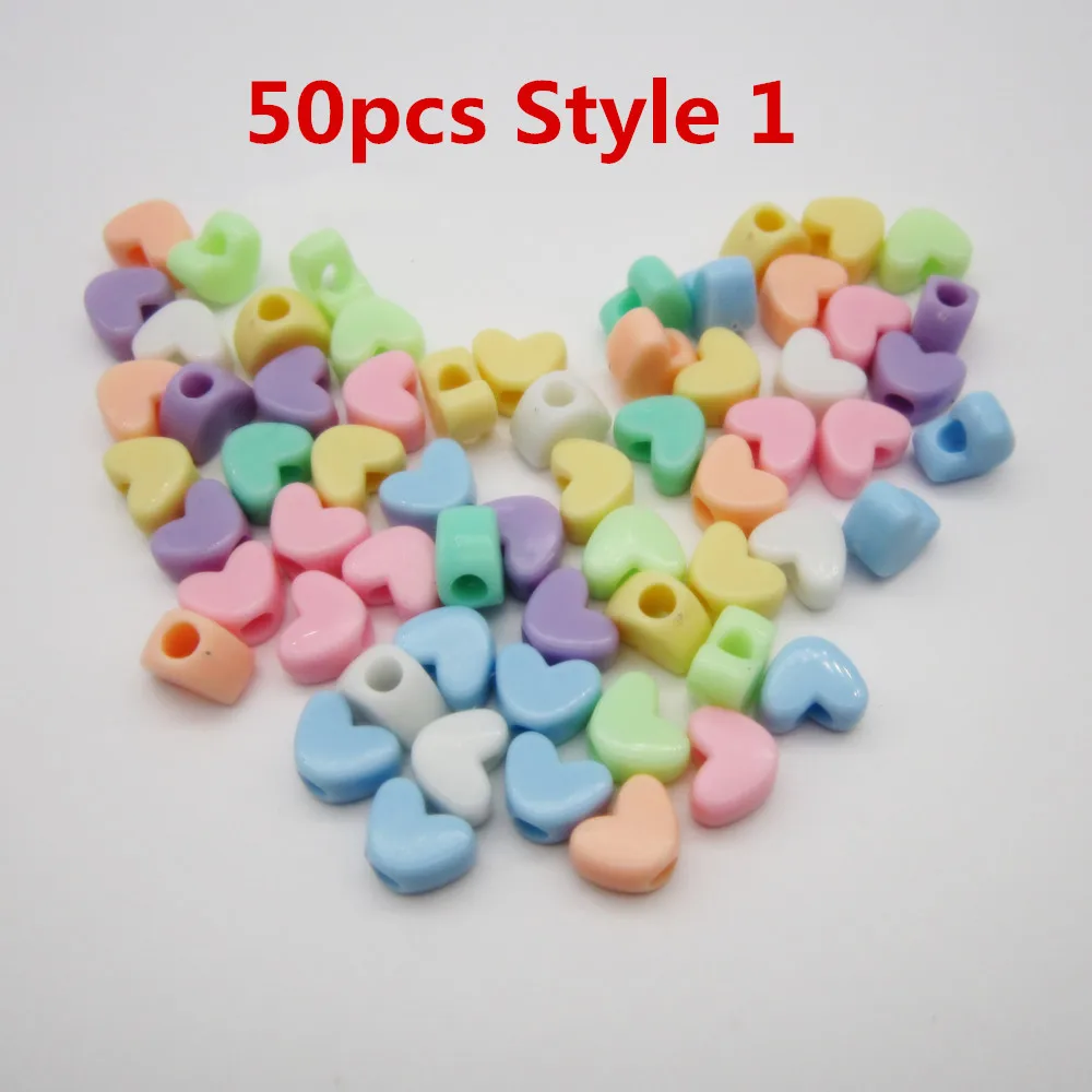 50pcs Style 1 30 шт.-50 шт. коробка для вязания крючком Дети Женщины Пластиковые косы для волос dread дредлок бусины кольца для укладки аксессуары - Цвет: 50pcs Style 1