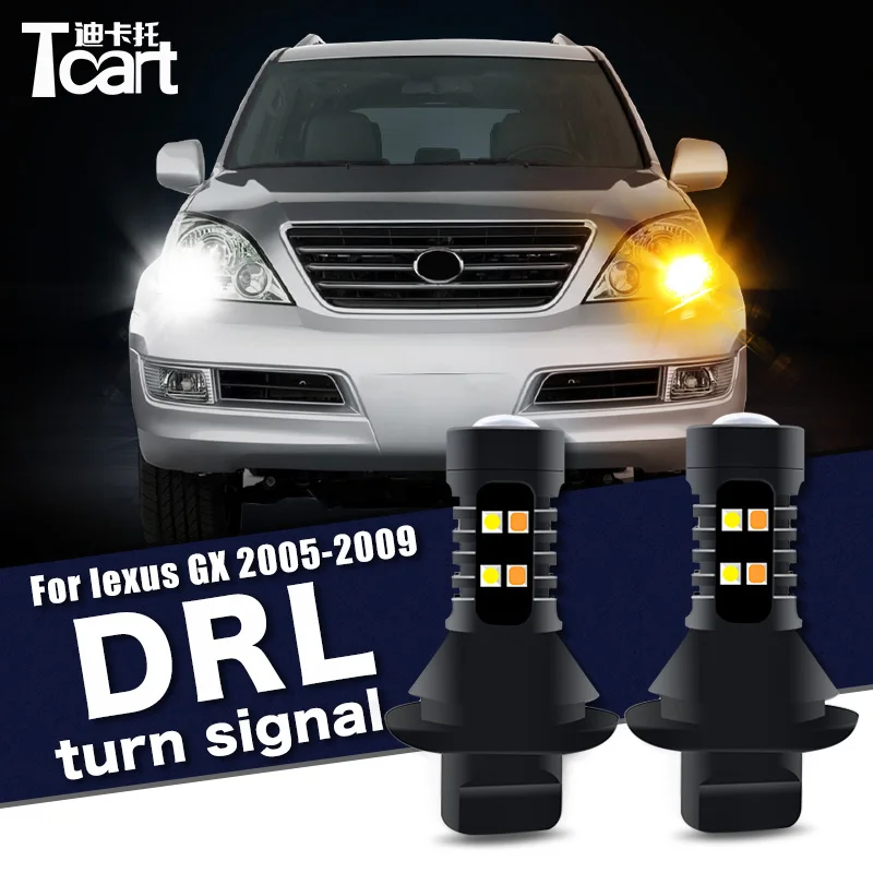 

Car accessories For Lexus GX 470 460 (J120) 2004-2009 Led Daytime Running Light turn drl 2in1