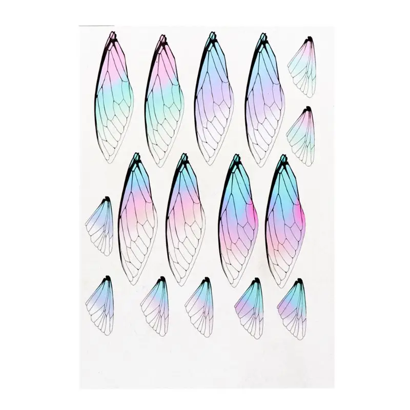 

Handmade Fairy Simulated Dragonfly Cicada Vivid Wings Material Pendant Earrings Insect Butterflies Wings Jewelry Making HX6F