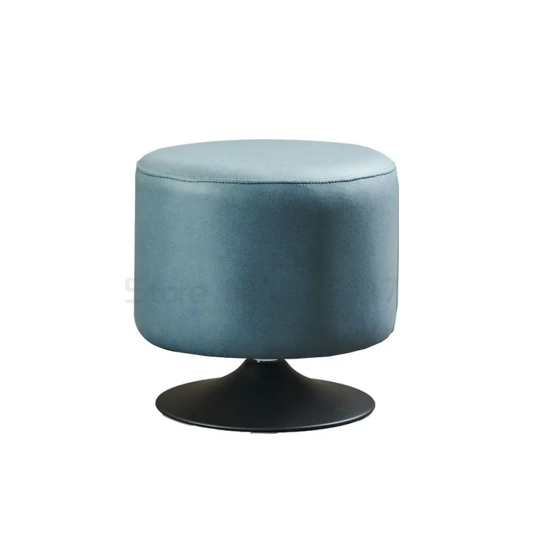 

Leather stool round stool household living room simple dressing stool light luxury round sofa low stool tea table pier