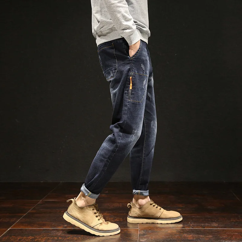 2020 New Fashion Denim Man Jeans Brand Mens High Quality Desinger Bike Classic Straight Plus Size 28-44 46 48 Hip Hop Streetwear | Мужская