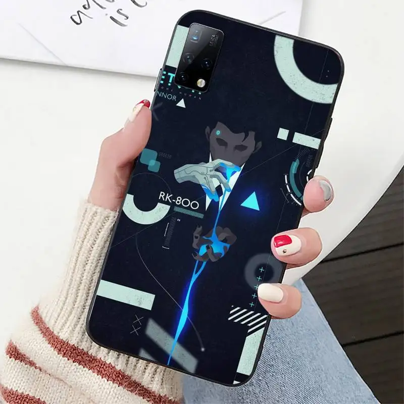 Детройт стать человеком RK800 Коннор чехол для телефона Huawei P40 P30 P20 P10 P9 P8 lite pro Smart