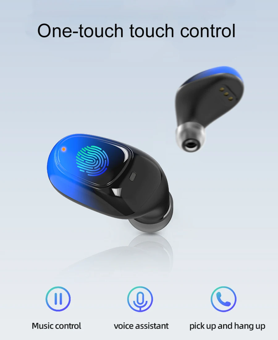 TWS 5,0, Bluetooth, беспроводные наушники, Hi-Fi, стерео наушники с шумоподавлением, свободные руки, Спортивная/игровая гарнитура с микрофоном