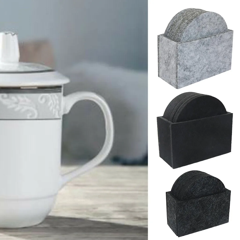 8 шт. круглая войлочная Защитная подставка для стола|Коврики и подложки| |