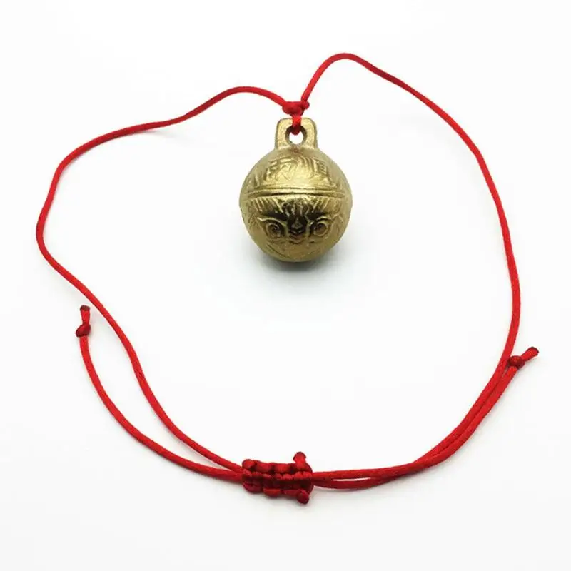 

37mm Hot Varieties Excellent Chinese Tibetan Bells Great Tiger Bell Brass Head Charming Gift T9A1