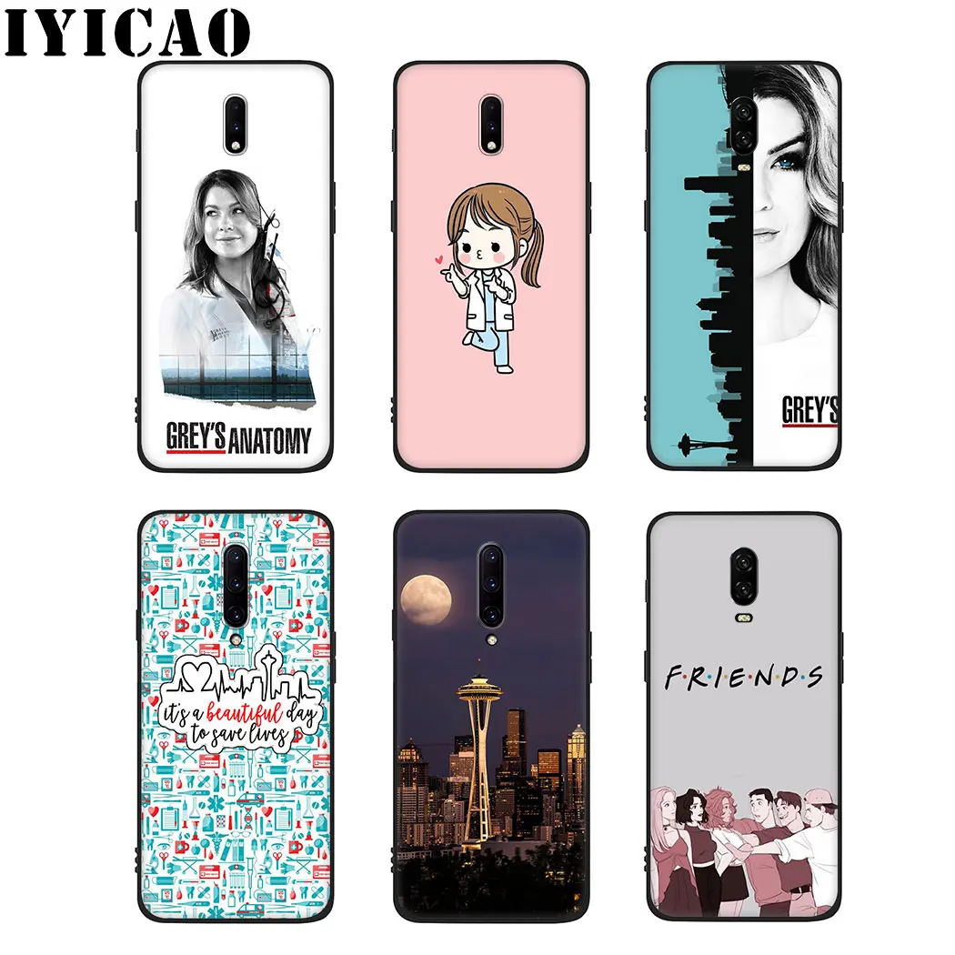 American TV Greys Anatomy Soft Silicone Case for oneplus 5 5t 6 6t 7 Pro Cover |
